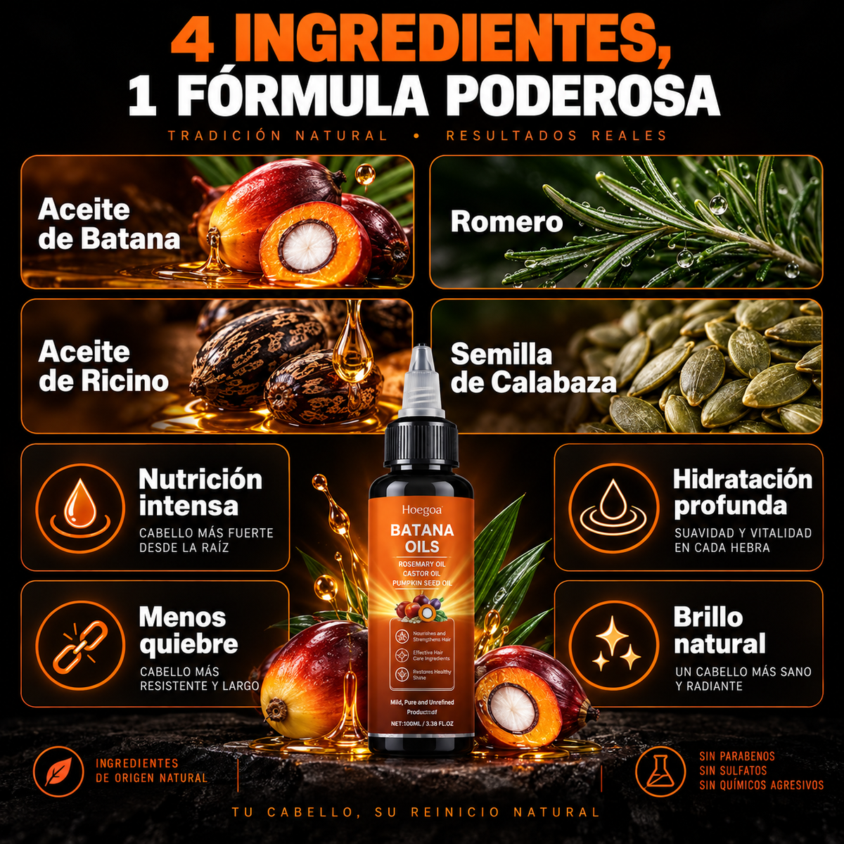 Batana Reinicio Capilar – Aceite Nutritivo 100 ml