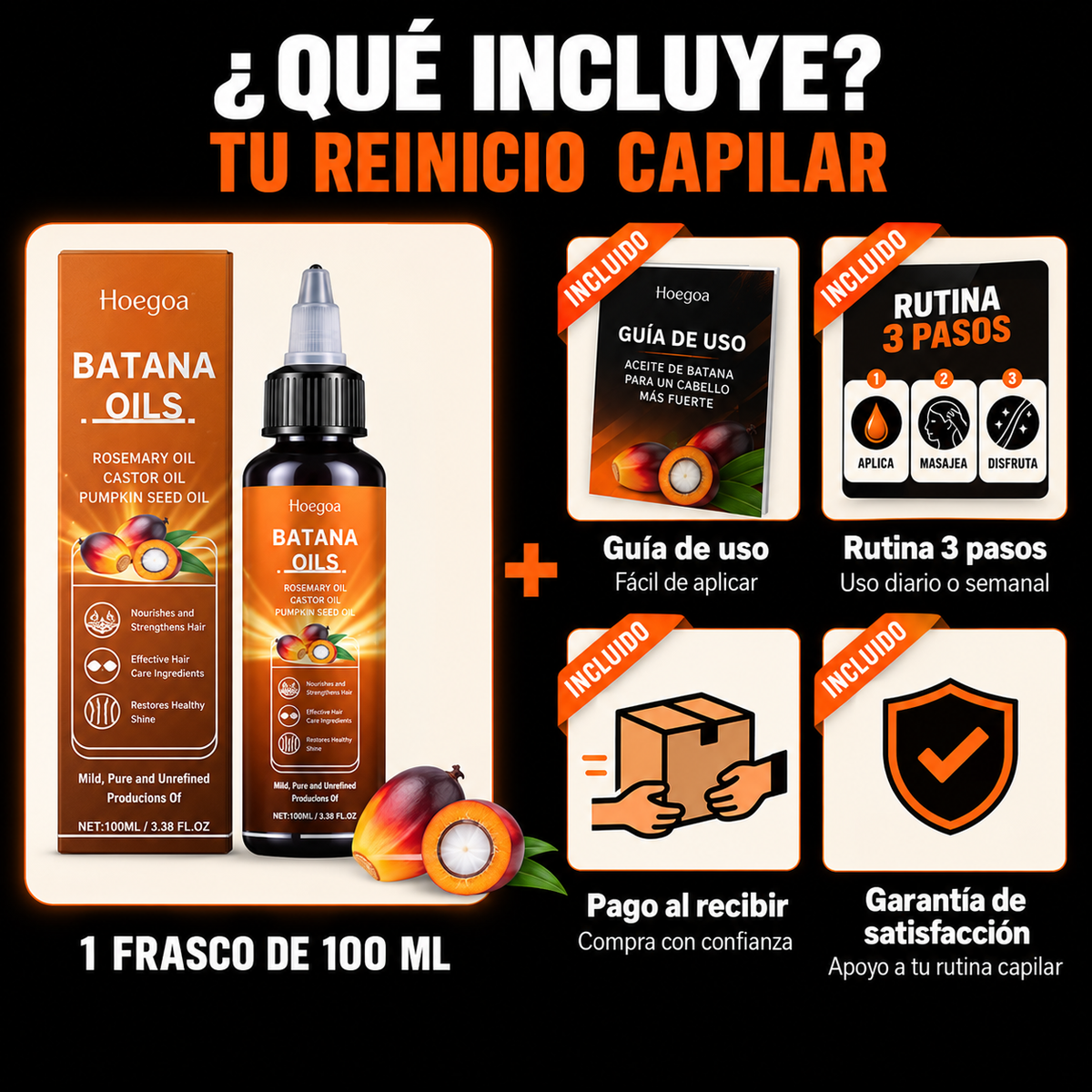 Batana Reinicio Capilar – Aceite Nutritivo 100 ml