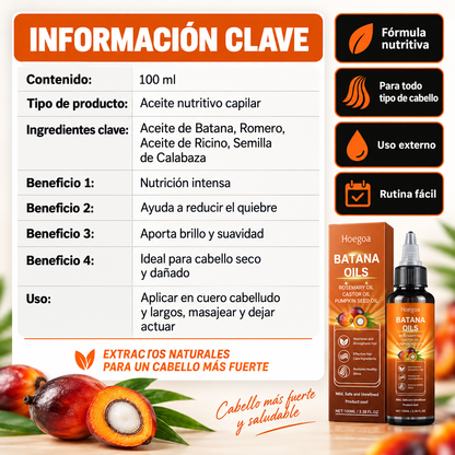Batana Reinicio Capilar – Aceite Nutritivo 100 ml